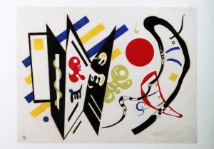 Unverkennbar ein Wassily Kandinsky: das 1939 entstandene Werk als HPH-Siebdruck für das Deutsche Kinderhilfswerk Foto: Jürgen Burkhardt