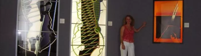 Eindrücke zur Ausstellung „Glasmalerei der Moderne“